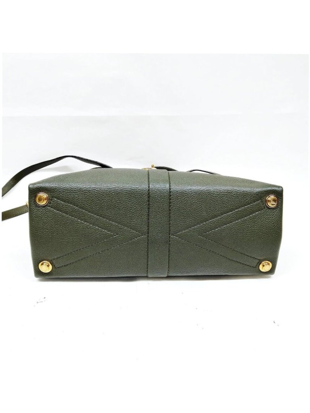 Authentic Louis Vuitton Rose des Vents MM Khaki Leather Satchel Crossbody Bag - Picture 6 of 16